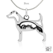 Sterling Silver Parson Russell Terrier Necklace Jewelry