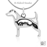 Sterling Silver Parson Russell Terrier Necklace Jewelry
