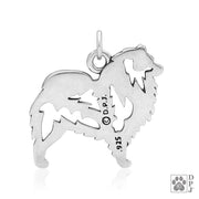 Keeshond Necklace Jewelry in Sterling Silver