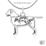 Labrador Retriever Necklace Jewelry in Sterling Silver