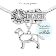 Personalized Labrador Retriever Ribbon Pendant, DPX Championship Gifts