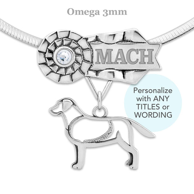 Personalized Labrador Retriever Ribbon Pendant, DPX Championship Gifts