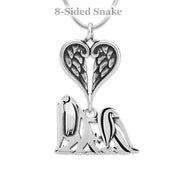 Maltese Angel Pendant, Sterling Silver Custom Memorial Keepsakes