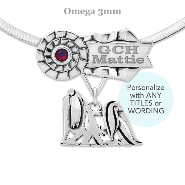 Best In Show Maltese Necklace, Personalized Grand Champion Jewelry