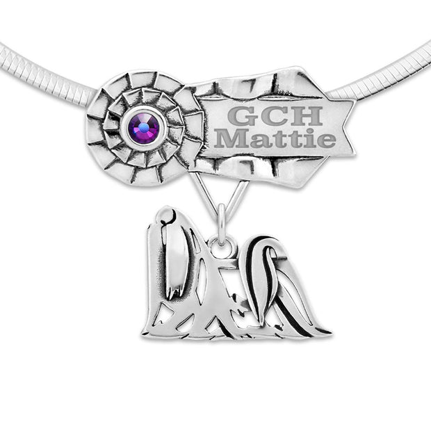 Best In Show Maltese Necklace, Personalized Grand Champion Jewelry