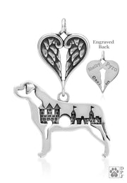 Mastiff Angel Pendant, Custom Memorial Keepsakes