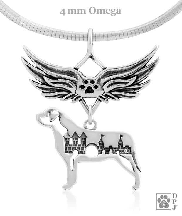 Mastiff Memorial Pendant, Pet Loss Jewelry