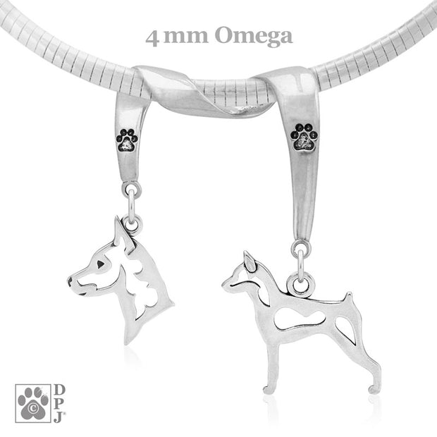 Sterling Silver Miniature Pinscher Necklace & Gifts