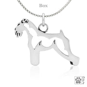 Schnauzer Necklace Jewelry in Sterling Silver