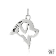 Newfoundland Pendant Necklace in Sterling Silver