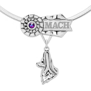 Personalized Papillon Best In Show Necklace, Custom MACH Jewelry Gifts