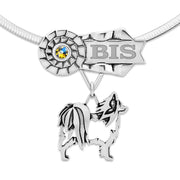 Best In Show Papillon Necklace, Personalized Grand Champion Jewelry