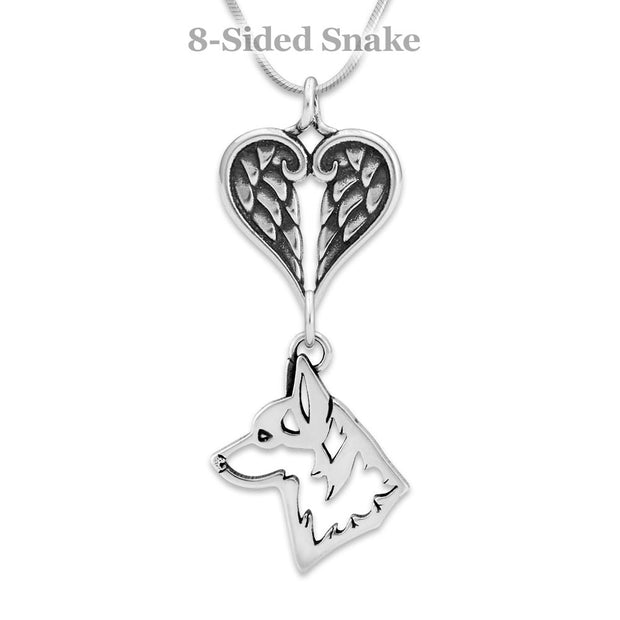 Personalized Pembroke Welsh Corgi Angel Necklace