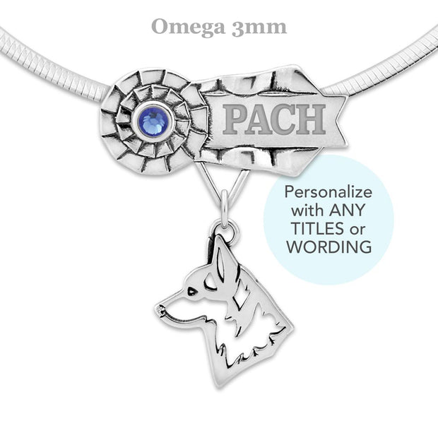 Pembroke Welsh Corgi Best In Show Necklace, PACH Rosette Jewelry