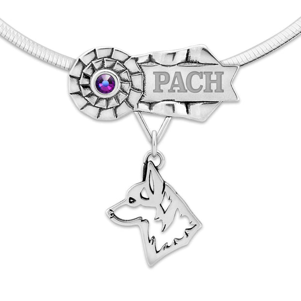Pembroke Welsh Corgi Best In Show Necklace, PACH Rosette Jewelry