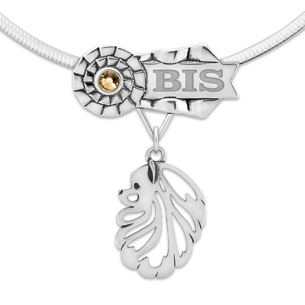 Pomeranian Best In Show Necklace, Personalized MACH Dog Title Jewelry