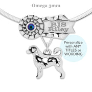 Best In Show Portuguese Water Dog Necklace, Personalized Grand Champion Jewelry