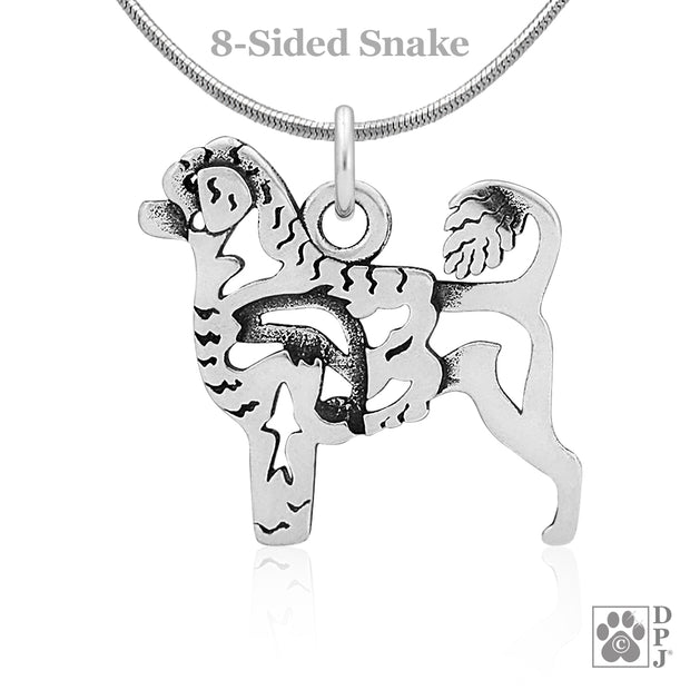 Portuguese Water Dog Necklace & Gifts in Sterling Silver