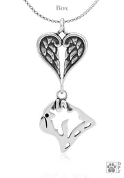 Portuguese Water Dog Angel Necklace, Dog Sympathy Gifts