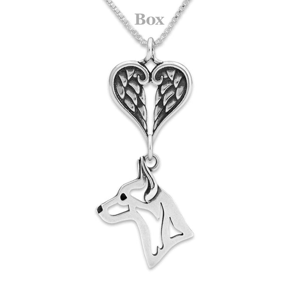 Personalized Rat Terrier Angel Necklace