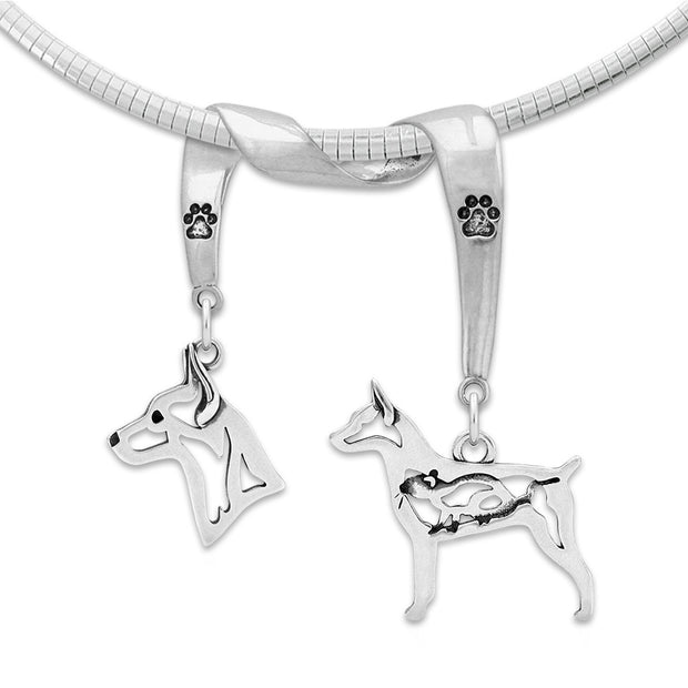 Rat Terrier Luxury Necklace in Sterling Silver