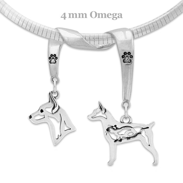 Rat Terrier Luxury Necklace in Sterling Silver