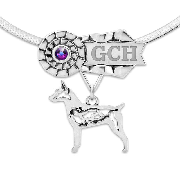 Best In Show Rat Terrier Necklace, Dog Show Grand Champion Jewelry