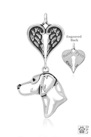 Rhodesian Ridgeback Angel Necklace, Dog Sympathy Gifts