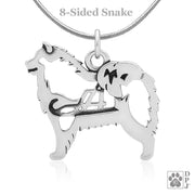 Samoyed Necklace, w/Sled in Body