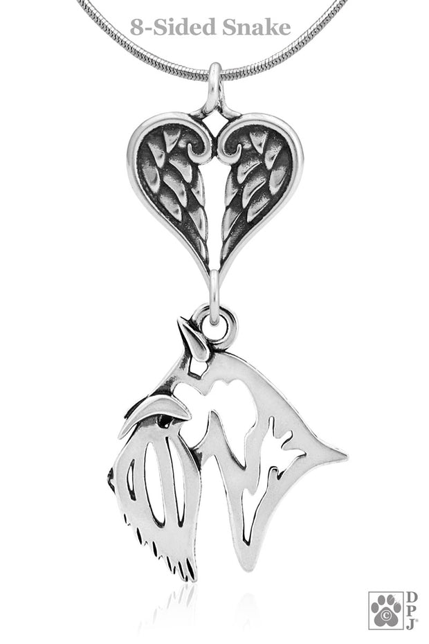 Scottish Terrier Angel Necklace, Personalized Sympathy Gifts