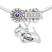 Best In Show Scottish Terrier Necklace, Personalized Grand Champion Jewelry