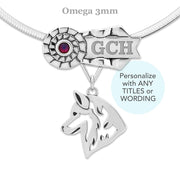 Siberian Husky Best In Show Necklace & Jewelry, Personalized GCH Dog Show Jewelry