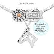 Smooth Fox Terrier Best In Show Necklace, GCH Personalized Ribbon Jewelry