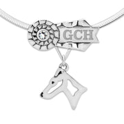 Smooth Fox Terrier Best In Show Necklace, GCH Personalized Ribbon Jewelry