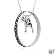 Smooth Fox Terrier Necklace w/Paw Print Enhancer, Body