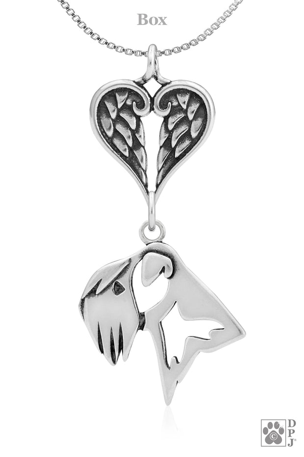 Wheaten Terrier Angel Necklace, Personalized Sympathy Gifts