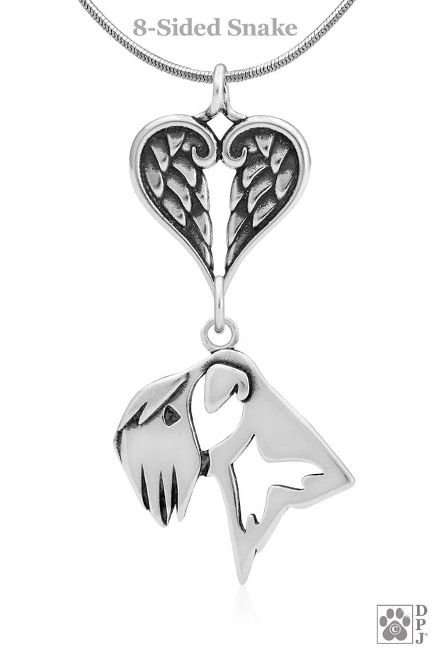 Wheaten Terrier Angel Necklace, Personalized Sympathy Gifts