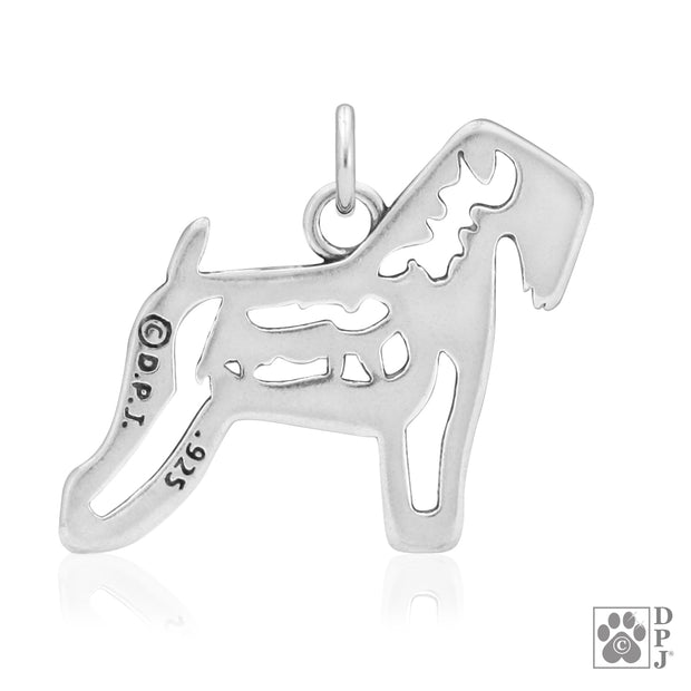 Soft Coated Wheaten Terrier Necklace, w/Cow in Body