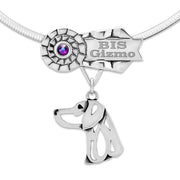 Weimaraner Best In Show Necklace, Personalized NOC Dog Title Jewelry