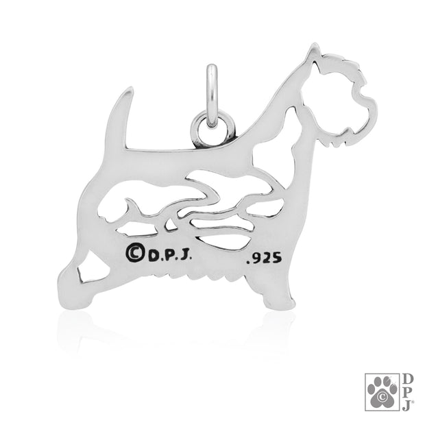 West Highland White Terrier Necklace, w/Rats in Body