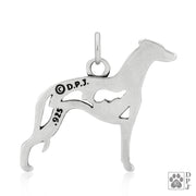 Whippet Necklace, w/Bunny in Body