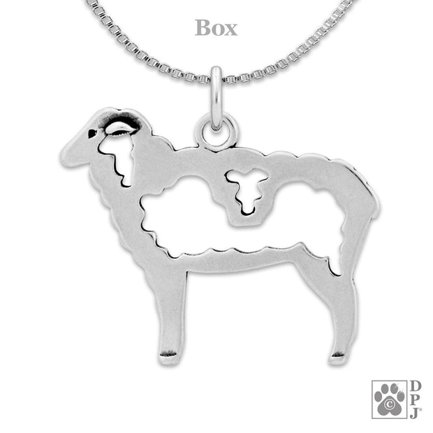 Sterling Silver Sheep Necklace Jewelry