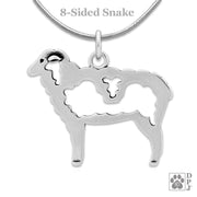 Sterling Silver Sheep Necklace Jewelry