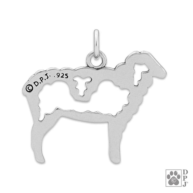 Sterling Silver Sheep Necklace Jewelry