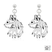 Cat Earrings in Sterling Silver
