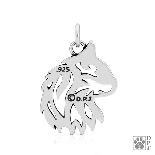 Cat Necklace in Sterling Silver