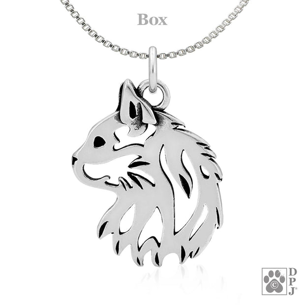Cat Necklace in Sterling Silver