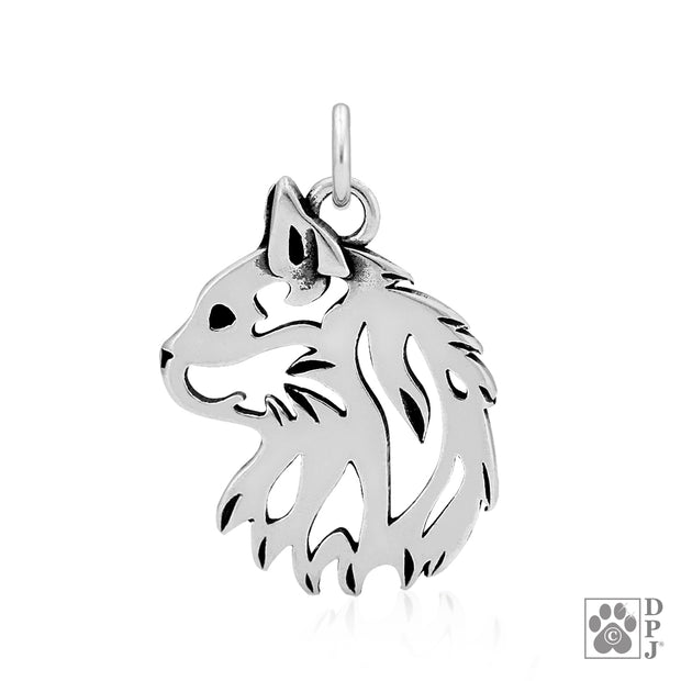 Cat Necklace in Sterling Silver