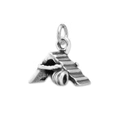 A-Frame and Tunnel Necklace Pendant In Sterling Silver