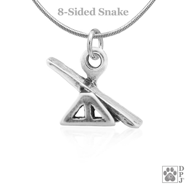 Agility Teeter Necklace Pendant In Sterling Silver